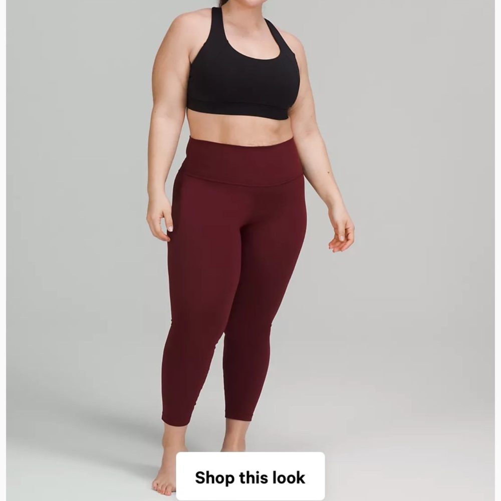 Maroon align leggings